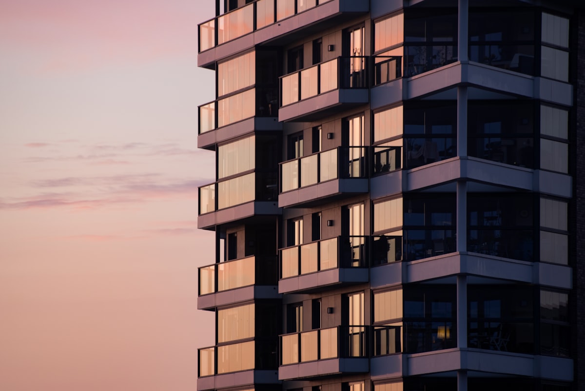 Modern apartment building in Bolivia
